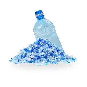 Wholesale Hot washed 100% clear PET bottle scrap/PET flakes white/recycled PET Resin Factory price