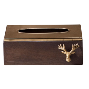 Elegante soporte para caja de pañuelos de madera de nogal con dispensador de servilletas de diseño Floral para decoración de hogar y oficina, accesorio decorativo de escritorio - Product Image 5