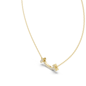 Collar de barra con diamante cultivado en laboratorio de 0.38 CT, VVS-VS EF, corte brillante redondo, engaste pavé, oro de 18K/14K (rosa, amarillo, blanco), joyería fina - Product Image 5
