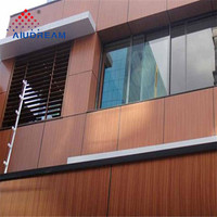 Panneau de panneaux muraux en aluminium composé ACP Prix 4mm Faux plafond en bois