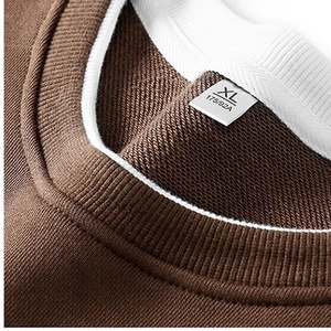 430g Round Neck 100% Cotton Fleece Sweatshirt for Men Winter Sportswear Pullover Casual Fashion Hip Hop Hoodies Streetwear <b>Top</b> - Product Image 5