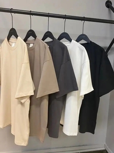 T-shirts graphiques personnalisés avec strass Vente en gros Friperie T-Shirt T-shirts unis 250Gsm 260GSm T-shirt en coton lourd pour hommes 2024 - Product Image 2