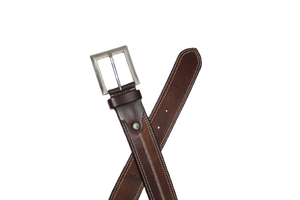 Proveedor al por mayor de cinturón de perfil de cuero de vaca informal original con características de personalización aleación para costura de hebilla - Product Image 5