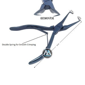 Kit de Herramientas Profesional para Extensiones de Cabello, Herramientas de Precisión Negras con Estuche de Lujo Beige - Product Image 3