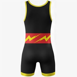 Nouveau Maillot de Lutte Homme Design Tendance Séchage Rapide Respirant Confortable Fermeture à Boutons Polyester Spandex Couleur Personnalisable - Product Image 6