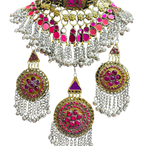 Conjuntos de joyería Tribal Kuchi Vintage personalizado de latón ligero a la moda, collar, pendientes, fiesta de mujer, regalos de aniversario de boda - Product Image 1