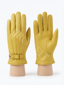 Guantes de Piel de Cordero de Invierno con Textura Personalizada, Cierre de Hebilla Seguro y Forma Flexible para los Dedos, Cálidos para Uso Diario en Climas Fríos - Product Image 6