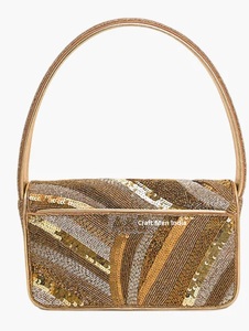 Bolso de Mano Bordado a Mano con Cuentas de Semillas con Diseño Floral Bohemio, Bolso de Hombro Personalizado con Cuentas y Borlas Coloridas - Product Image 2