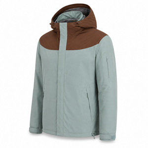 Custom <b>Men</b> Hooded Windbreaker <b>Jacket</b> Polyester Water Resistant Color Block Lightweight Outdoor <b>Utility</b> OEM ODM Wholesale Factory - Product Image 3