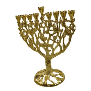 Gold Fancy Candle Menorah Luxury Best Quality Standard Venta al por mayor Decorativo Modern Candle Menorah Lightening - Product Image 1