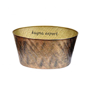 Big Bucket Metal Planter Home Garden Outdoor Decoration Hotels Floor Decoration New Customized Decorative Flower Pots Planters - Product Image 1