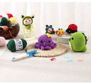 Kit de Ganchillo de Rana para Principiantes, Kit de Iniciación de <span class=keywords><strong>Amigurumi</strong></span> de Animales Adorables - Product Image 2