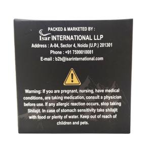 Résine originale de Shilajit de l'Himalaya riche en acide fulvique Résine de Shilajit naturelle disponible dans un emballage personnalisé de l'Inde - Product Image 4