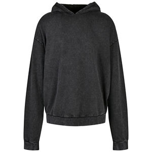 Sweat à capuche personnalisé lourd 100% coton lavé à l'acide fermeture éclair à l'épaule avec motif 3D pour la saison d'automne - Product Image 6