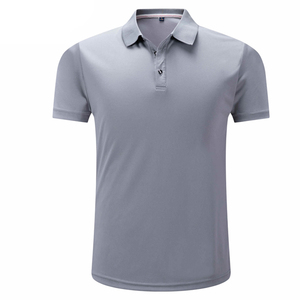 Polo de algodón elástico 100% con logotipo bordado personalizado, Polo de ajuste regular con tapeta de botones ocultos, polos de talla grande para hombre - Product Image 3