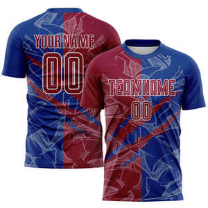 Camisetas de fútbol de secado rápido hechas a medida al por mayor, uniformes de fútbol cómodos con sublimación, camisetas deportivas - Product Image 4
