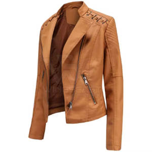 แจ็กเก็ตหนังแท้ดีไซน์ตามสั่งเสื้อแจ็คเก็ตหนังแฟชั่นดีไซน์แบบ2025 - Product Image 2