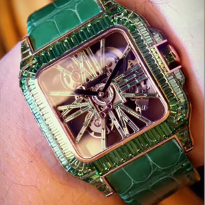 Reloj de Cuarzo con Diamantes de Moissanita para Hombre, Moderno y Lujoso, con Correa de Acero Inoxidable, Ecológico, Accesorio de Estilo de Vida de Alta Gama, India - Product Image 5