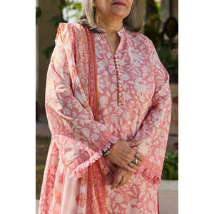 ชุดผ้าลอนพิมพ์ลาย 3 ชิ้น พร้อมกระดุมตกแต่งและผ้าคลุมไหล่ ผ้าฝ้าย 100% ระบายอากาศได้ดี ทรงหลวม รุ่น CL-52691 คอลเลคชั่น - Product Image 1