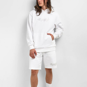 Nouveau fabricant Logo personnalisé strass pulls à capuche sweats à capuche vintage vêtements d'hiver meilleures ventes couleur blanche personnalisée - Product Image 6