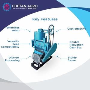 Usine entièrement automatique de moulin à huile de sésame Machine commerciale d'extraction d'huile de plusieurs graines de capacité de jour de 10 tonnes avec la puissance 40 HP - Product Image 4