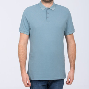 เสื้อโปโลแขนสั้นระบายอากาศได้ดีเสื้อโปโลผ้าฝ้ายสีพื้นออกแบบได้ตามต้องการพร้อมโลโก้ - Product Image 2