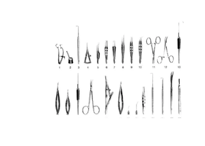 INSTRUMENTOS QUIRÚRGICO OFTÁLMICO DE GRADO DE ALTA CALIDAD CONJUNTO DE INSTRUMENTOS DE RETINA PARA MICROCIRUGÍA - Product Image 2