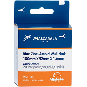 Blue Zinc-Plated Steel <b>Wall</b> Hook 100mm X 52mm X 1.6mm 20 Per Pack-VORMANN - Product Image 3
