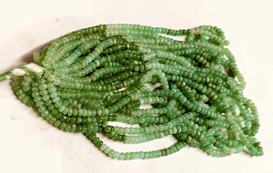 Cuentas de gema sueltas de crisoprasa natural, forma de cuentas, alta calidad, tono verde, lote de mayorista indio, gemas Mehrajudin, cuentas de terceros - Product Image 2