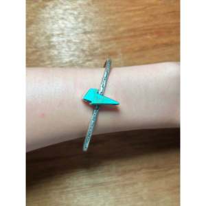 Bracelet manchette tendance Donovan Skeets Kingman en turquoise et argent sterling - Product Image 5