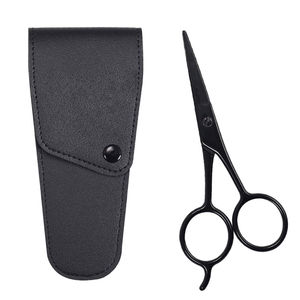 กรรไกรตัดผมและหนวดแบบตรงคมสำหรับช่างตัดผมมืออาชีพ ทำจากเหล็กกล้าไร้สนิมคาร์บอนสูง - Product Image 6