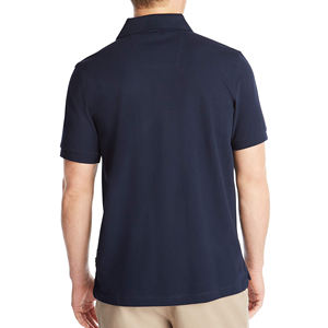 Polo de performance pour hommes-Design respirant à manches courtes, évacuant l'humidité avec col boutonné pour le bureau et le style décontracté - Product Image 2