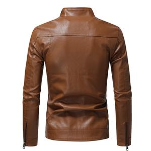 Vestes coupe-vent en cuir véritable de haute qualité pour hommes prix usine Bomber & Vintage Styles OEM fournisseur en gros - Product Image 2