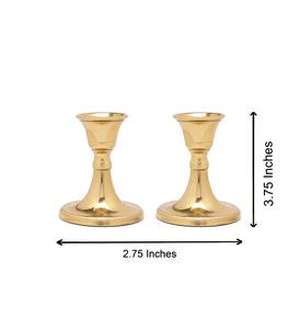 Juego de 2 Portavelas de Latón, Decoración de Mesa para Bodas y Festivales de Diwali, Portavelas Pequeño de Lujo a Precio Económico - Product Image 5