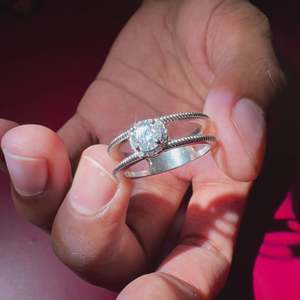 Men's 18K Yellow Gold Moissanite Diamond <b>Ring</b> Regal <b>Crown</b> Collection - Product Image 2