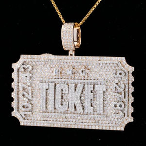 จี้เพชรสีโรสโกลด์14K ตามสั่งเครื่องประดับชั้นดีสไตล์ฮิปฮอป IGI ได้รับการรับรองจากแล็ปปลูกเพชร CVD จี้เพชรสำหรับผู้ชาย - Product Image 2