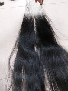 Cabello humano virgen 100% vietnamita HD encaje 2x6 4x6 Cierre de parte central 22 pulgadas longitud estirada Color Natural recto - Product Image 4