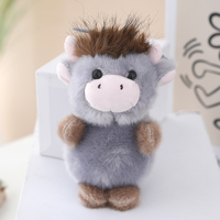 Porte-clés Peluche Vache des Highlands, Peluches Douces, Jouet en Peluche Vache des Highlands, Peluches pour Machine à Pinces pour Enfants, Porte-clés Vache des Highlands, Peluche