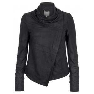 Chaqueta de cuero de mujer de tamaño adulto de moda lienzo transpirable impreso personalizable servicio OEM de alta calidad - Product Image 5