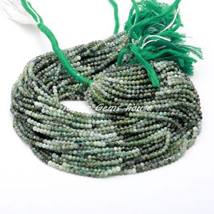 Cuentas de Esmeralda Verde Sombreada de 3 mm y 3,5 mm, Piedras Naturales de Alta Calidad, Cuentas Sueltas para la Elaboración de Joyería Preciosa - Product Image 3