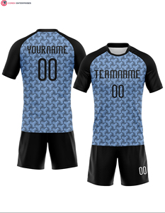 Diseño único, ropa deportiva duradera, jerseys, uniforme de voleibol sublimado azul cielo para niñas - Product Image 1