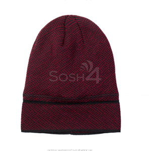 Wholesale Custom Logo Design Lightweight 100% <b>Wool</b> <b>Beanies</b> <b>Hats</b> High Quality Warm Winter Knitted Jacquard - Product Image 3