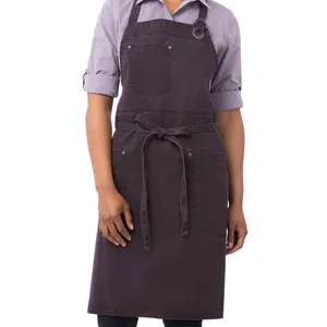 Top Notch Cute Apron Canvas Chef Cottons Waiter Unisex Cooking Kitchen Aprons Work Long Commercial Cafe Restaurant Aprons