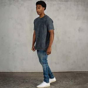 Vente en gros 100% coton respirant couleur Pure marine t-shirt personnalisé impression broderie col rond manches courtes t-shirts - Product Image 1