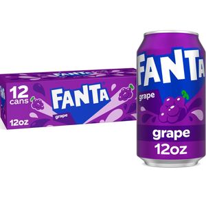 Soda à la Gomme de Raisin Fanta de Qualité Supérieure, 355 ml (12 oz), Lot de 12 Canettes, Boisson Gazeuse Rafraîchissante, Saveur Populaire aux États-Unis - Product Image 3