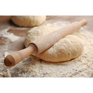Rouleau à pâtisserie en bois de conception antique de la meilleure qualité rouleau à pâtisserie en bois de grande taille rouleau à pâtisserie en bois naturel par le monde métallique indien - Product Image 1