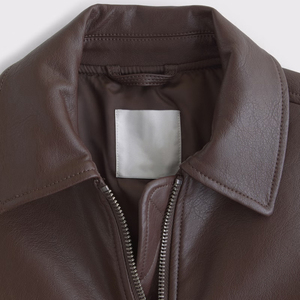 Veste en cuir véritable pour femme, style motard, en cuir de vache, pour femme, pour l'hiver, tendance 2026 - Product Image 2