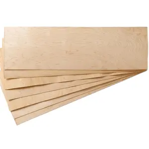 Penjualan bagus wajah Veneer kayu Maple keras alami 1/16 1.60mm dan inti untuk papan seluncur Geladak teknik potongan Putar dari Kanada