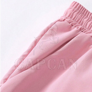Conjuntos de camiseta de dos piezas informales transpirables con cuello redondo, 100% algodón con manga corta, tela personalizable - Product Image 5