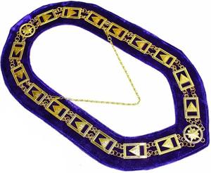 Collier de chaîne maçonnique dans toutes les couleurs Blue Lodge Shriner Fabric Chain Collar Masonic Regalia - Product Image 4